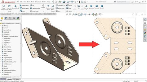 sheet metal drawing auto part|sheet metal 3d sketch solidworks.